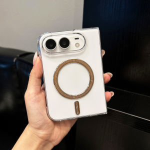 For iPhone 18 Ultra Luxury Ultra Slim Clear Acrylic For Magsafe Wireless Charge Case for iPhone 18 Fold Shockproof Hard PC Cover