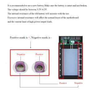 Black 18650 Storage Box for DIY 15W Wireless Charging/22.5W Quick Charging No Batteries Included