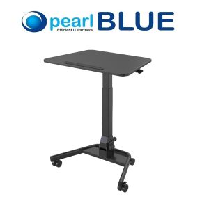 Mobile Laptop Height Adjustable Desk Mobile Height Adjustable Table Sit Stand Table Standing Desk Can Be Tilted & Folded Ergonomic Desk Home Office Ergonomic Desk Office Furniture Study Desk (Black or Brown)