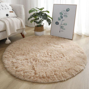 Round Tie-dyed Carpet Fluffy Soft Area Rug For Living Room Bedroom Decor Furry Floor Mat Non-Slip Home Decor