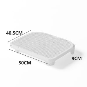 LETIGO Anti-carrying Pet Cat Litter Mat Double-layer 19.6inch Cat Rubbing Foot Control Table High Quality Reusable Cat Litter Trapping Mat Indoor
