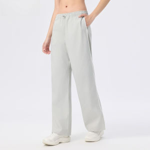 Plus Size High Waist Pocket Sports Pant Women Workout Running Fitness Loose Casual Sweatpants 8879