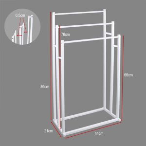 3 Tiers Towel Racks for Bathroom Freestanding Towel Rack Holder Blanket Rack Stand Drying Rack Outdoor Floor Towel Metal Storage Rack Bedroom For Bath Storage Hand Towels Washcloths