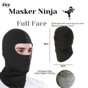 DRV-Full Face Masker Pengendara Motor Spandex Balaclava Masker Ninja