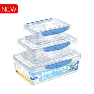 Bộ 3 hộp đựng thực phẩm đậy kín 820ml - 1600ml - 2600ml lớn chịu nhiệt bền đẹp cao cấp