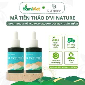 Serum mã tiên thảo DVi nature làm giảm mụn giảm vết thâm gom còi mụn tái tạo làn da và làm sáng da từ thảo dược