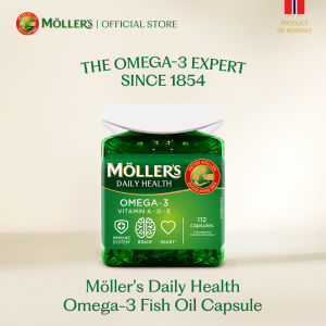 Moller’s ® | Daily Health Omega3 Capsules | Nordic Omega-3 Dietary Supplement | 112 Capsules