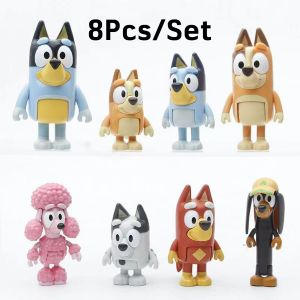 8Pcs/Set Kawaii Action Figurine Toy PVC Cartoon Pvc Movable Model Doll Car Decoration Childrens Gifts