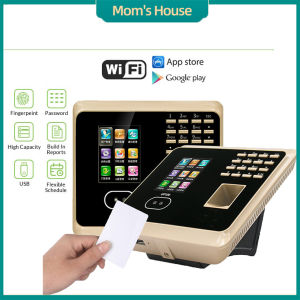 Fingerprint Attendance Machine Time Attendance Time Clock Digital Punch Card Machine Time Recorder Wifi Office Supplies