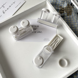 Kotak Softlens Mini Cute Tumbler Cup Premium Case Acrylic Kotak Softlens Transparan isi 1 / Tempat Soflens Kecil Case Polos Softlen / Travel Kit Mini Karakter