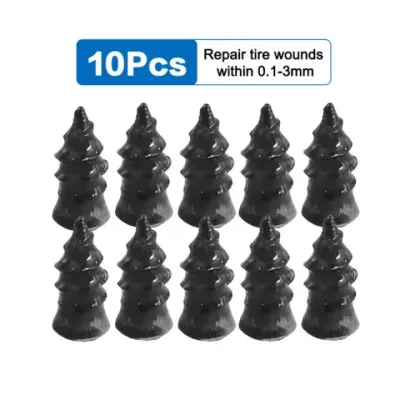 【Pphha】20Pcs Tyre Repair Nail Kit Glue Free Repair Vacuum Tire Rubber Nail Sealant Car Bicycle Motorcycle Universal Repair Accessories
