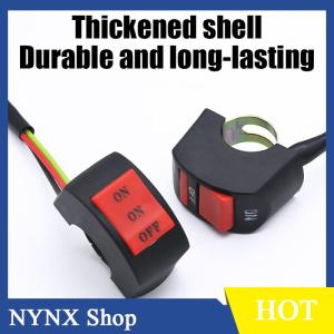 [NYNX] สวิตช์แฮนด์รถจักรยานยนต์ สวิตช์ไฟหน้า LED ปรับเปลี่ยนแฟลชคู่ปุ่มปิด