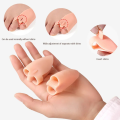 VTTO 2pcs=1pair Hammer Toes Separator Gel Silicone Foot Care Tools Thumb Bunion Corrector Hallux Valgus Protector Orthopedic. 