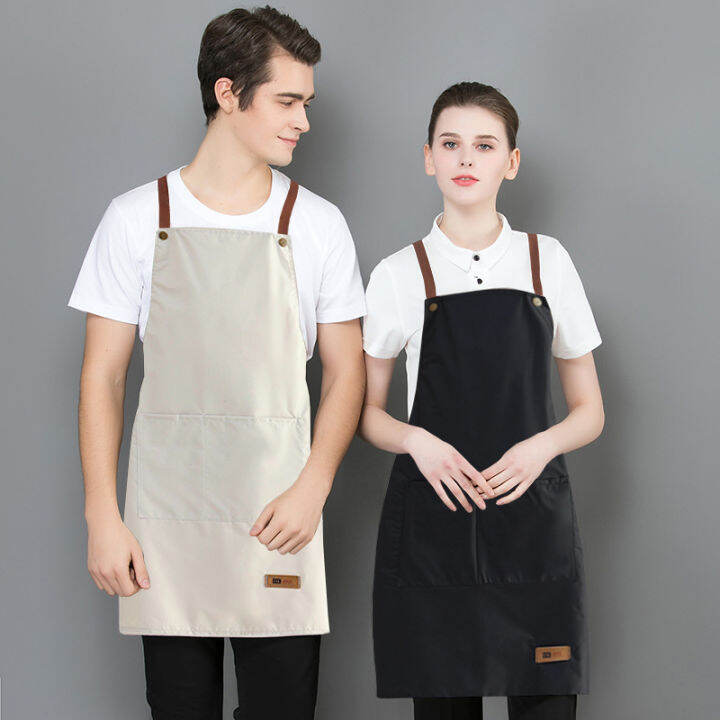 Waterproof Apron With Pockets Rubber Vinyl Apron For Cooking Coffee ...