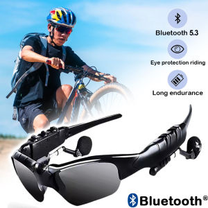 Bluetooth-Enabled Polarized Glasses Wireless Music Sunglasses Cycling Running Tech Eyewear with 5.3 Connectivity Sports Shades