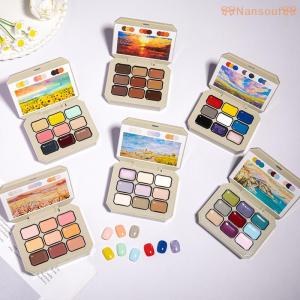 🎀【Special price】🎀Nansouf🎀 9สีเจลภาพวาดเจลฝรั่งเศส Ombre ยาทาเล็บเจลยูวีเจลร้านเสริมสวยโฮโลแกรมทำเล็บมือผู้หญิงเล็บ