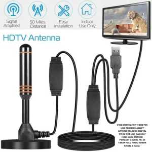 V158 ANTENA WITH BOSTER USB POWER MAGNET MAGNETIK TELEVISI DIGITAL TV ANTENNA MINI DENGAN BOOSTER IN