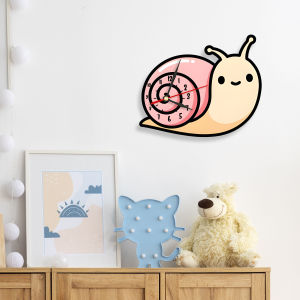 Jam dinding Unik Lucu Motif Siput Dekorasi Hiasan dinding Aesthetic