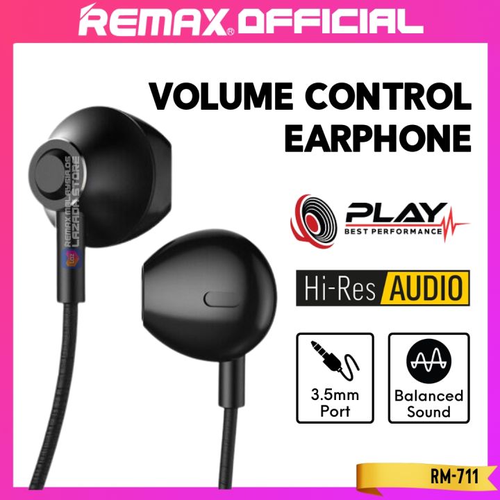 [REMAX OFFICIAL] Solid High Performance Sound 3.5mm Wired Earphone With ...