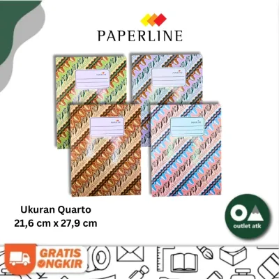 Buku Tulis Hard Cover Paperline Quarto / Kwarto isi 100 Lembar