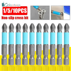 Chinatera 50mm PH2 Phillips Cross Bit Drill Head S2 Steel Screwdriver Bits Hand Tools Anti Slip Electric Hex Shank Screwdriver Drill Bit