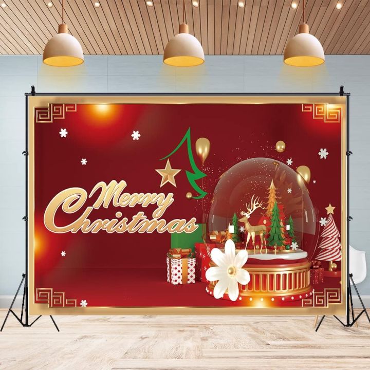 5x3ft Merry Christmas Photography Backdrops Christmas Crystal Ball ...