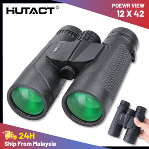 HUTACT HD Binoculars 12X42 Waterproof and Durable Binoculars with BAK4 Prism Lightweight for Bird Watching Hunting Outdoor Activities