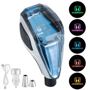Car modification LED Car Gear Shift Knob for Toyota Mitsubishi Honda automatic crystal file put shift hair light shift head Handle Crystal Universal Shift Knob High-end Gear Shift Knob