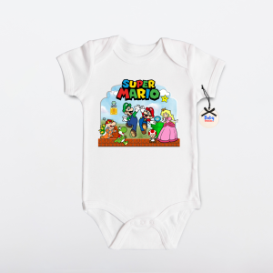 Baby Onesies PH Super Mario World Baby Clothes 0-12 months Cotton Newborn Baby Girl Boy Gamer Bodysuit