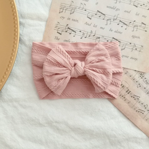 Đàn hồi Thắt Nút mũ nón bé Bowknot Headband rộng dây buộc hình nơ dây buộc tóc cho bé gái sơ sinh headbands Phụ kiện tóc