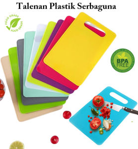 Talenan Plastik Talenan Dapur Talenan Serbaguna 29x19 cm / Talenan Dapur Plastik Anti Slip / Alas Pemotong Buah Sayuran Daging Roti / Cutting Board Plastic Talenan Potong Talenan Slim Terlaris