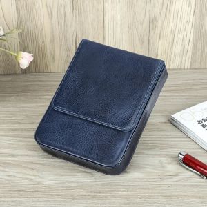CONTACTS FAMILY Handmade Fountain Pen Case Genuine Leather Holder Pencil Pouch Retro Pen Organizer School Office Men Women2026