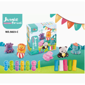 Kids Cartoon Dinosaur Fruit Color Clay Play Dough Mold Set Plasticine Tool Educational Toys