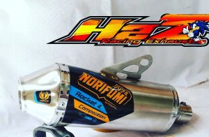 Knalpot racing klx crf wr155 norifumi rocket competition