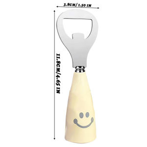 Bottle Opener / Stainless Steel Standing Bottle Openers / Plastic Handle Soda Cup Glass Opener Home Tool