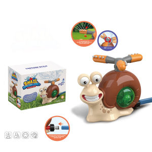 Cartoon Snail Water Spray Sprinkler Outdoor Summer Creative Splash Bath Toy Kids Toys For Boys Girls Backyard Garden Lawn Party