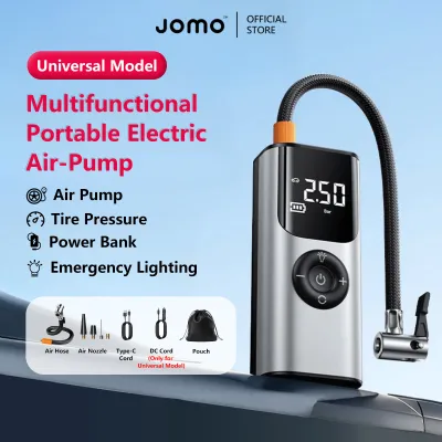 ✅SG Ready Stocks✅ JOMO Multifunctional Portable Electric Air-Pump Digital Display Rechargeable Battery Tire Pressure