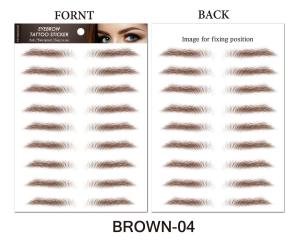 6D Eyebrow Tattoos Sticker Waterproof Long Lasting Natural Hair-Like Fake Eyebrows Stickers for Brow Grooming Shaping 10 Pairs h260819