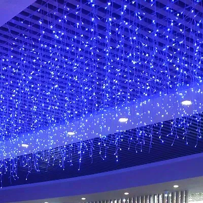 【BUY 1 TAKE 1】Solar Christmas Lights LED Curtain Lights Outdoor Waterproof Icicle Waterfall String Lights