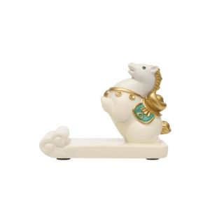SFHDF Pony Shape Zodiac Pony Phone Holder Horse Mascot Resin Cell Phone Bracket Fashion Horse Year Mobile Phone Stand  Ornaments