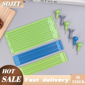 SDJZT 1 bộ chữ nổi viết bút stylus giấy Kit thực tế và di động học tập Nguồn cung cấp mù giáo dục nguồn cung cấp cho các trường học mới bắt đầu