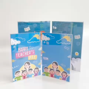 The Gift 4R/5R Photo Frame Acrylic Stand Teachers Day Gift Greeting Card Foto Stand Selamat Hari Guru Hadiah Cikgu