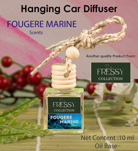 Hanging Car Diffuser - Air freshener Fougere Marine Scents - 10 ml