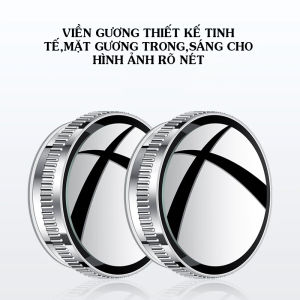 【COD】Bộ gương cầu lồi sử dụng ĐẾ HÚT gắn kính ô tô xoay 360 dộ xóa điểm mù không để lại vết keo khó tẩy