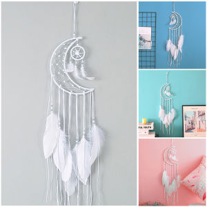 Double Ring Black Feather Dream Catcher Wall Hanging Home Car Decor Craft [Beautifulhome]