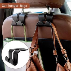 1PCS Car Seat Hanger Double Hook Phone Mount Holder Grocery Bags Hooks Storage Organizer Menggantung Barang Kereta