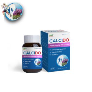 Calcido bổ xung canxi Vitamin D3 & K2 (MK7). Hạn chế tình trạng loãng xương (lọ 60v)