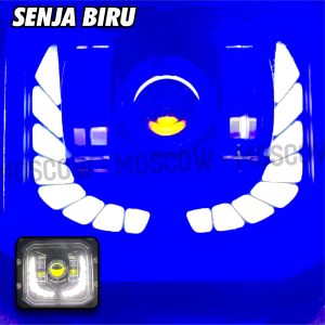 LAMPU LED CRF/HEADLAMP CRF 150/LAMPU DEPAN LED CRF CASE BESI LAMPU DEPAN UTAMA CRF 150/LAMPU SOROT TERANG LED CRF150  PLUS DUDUKAN ORIGINAL MOSCOW KUALITAS BAGUS