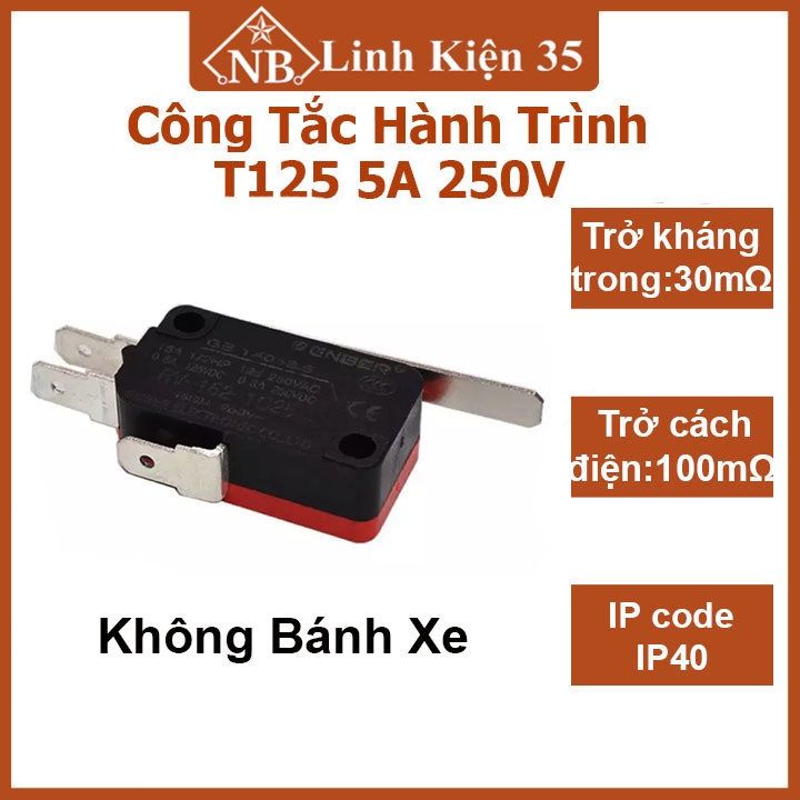 Công tắc hành trình T125 5A 250V- không bánh xe | Lazada.vn