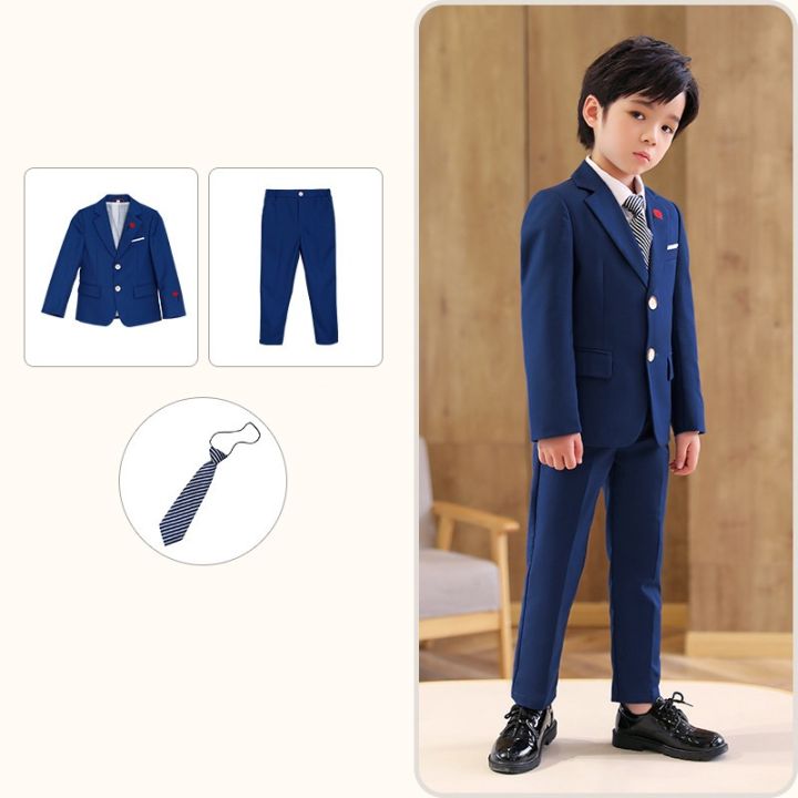 Boy's 3-Piece regular fit Suit Set with Shirt, Trousers and Waistcoat Boys  suit